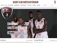 Tablet Screenshot of basket-souffel.fr